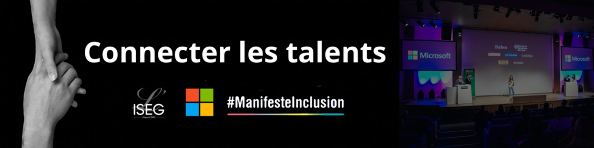 Accessiblit&eacute; num&eacute;rique : connecter les talents, un &eacute;v&eacute;nement organis&eacute; par Microsoft France, l'ISEG et le Manifeste Inclusion