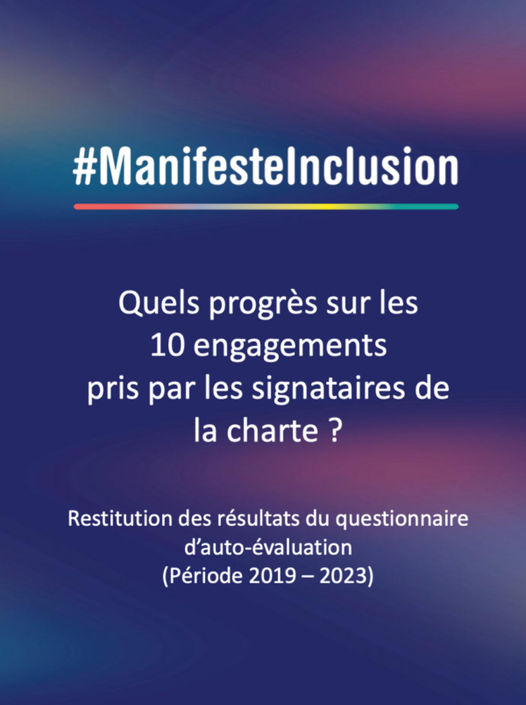 Visuel de la publication Quels progr&egrave;s sur les 10 engagements pris par les signataires de la charte du Manifeste Inclusion ?
